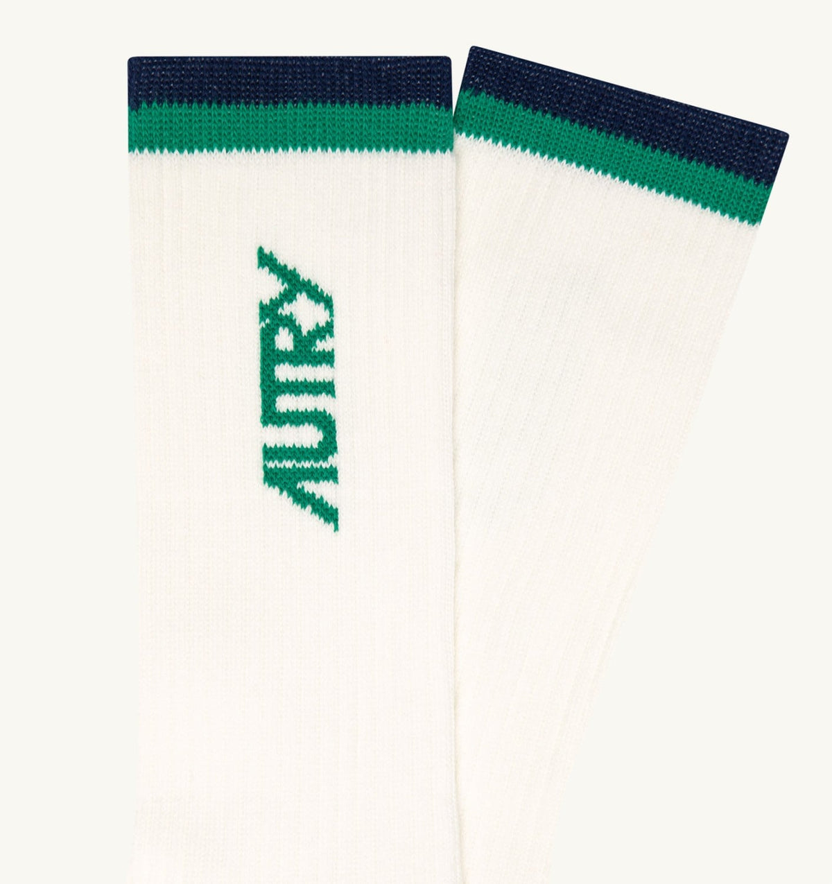AUTRY JACQUARD SOCKS WITH LOGO AND STRIPES UNISEX