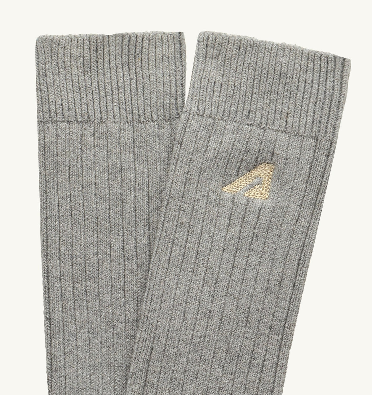 AUTRY RIBBED EMBROIDERED LOGO SOCK UNISEX