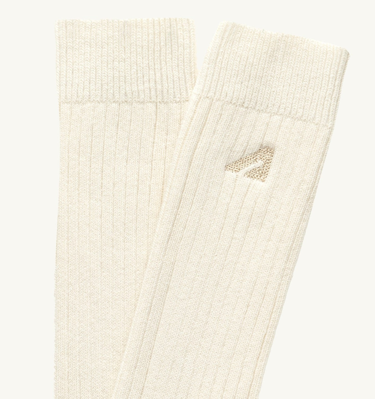 AUTRY RIBBED EMBROIDERED LOGO SOCK UNISEX