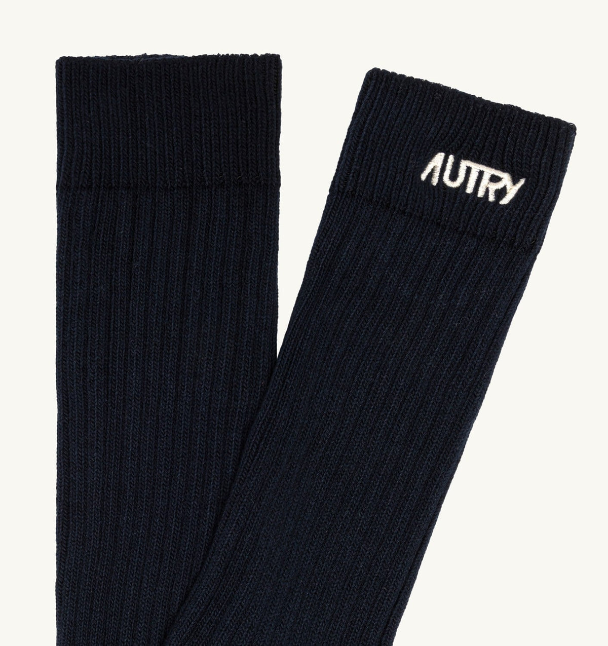 AUTRY RIBBED SOCKS WITH EMBROIDERED LOGO UNISEX