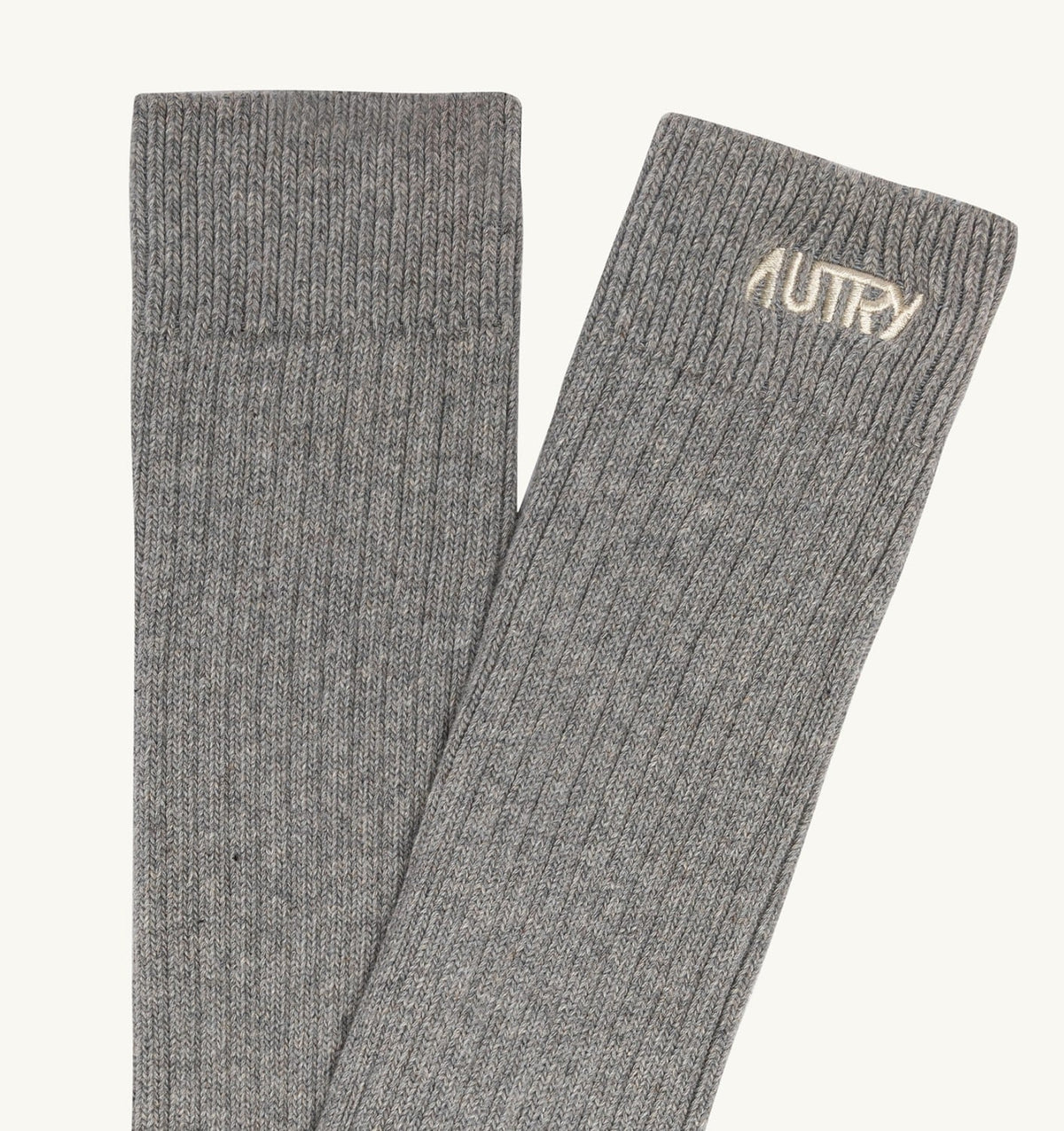AUTRY RIBBED SOCKS WITH EMBROIDERED LOGO UNISEX
