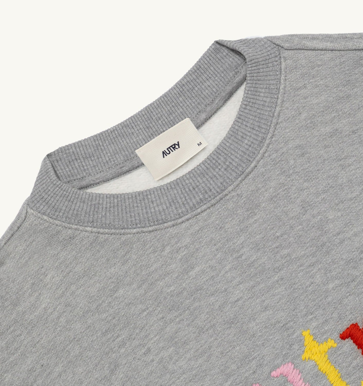 AUTRY SWEATSHIRT WITH MULTICOLOR LOGO UNISEX