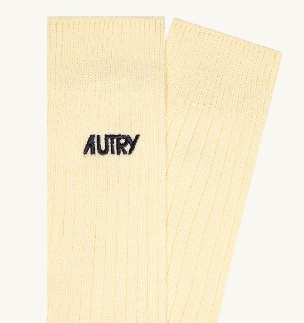 AUTRY RIBBED SOCKS WITH EMBROIDERED LOGO UNISEX