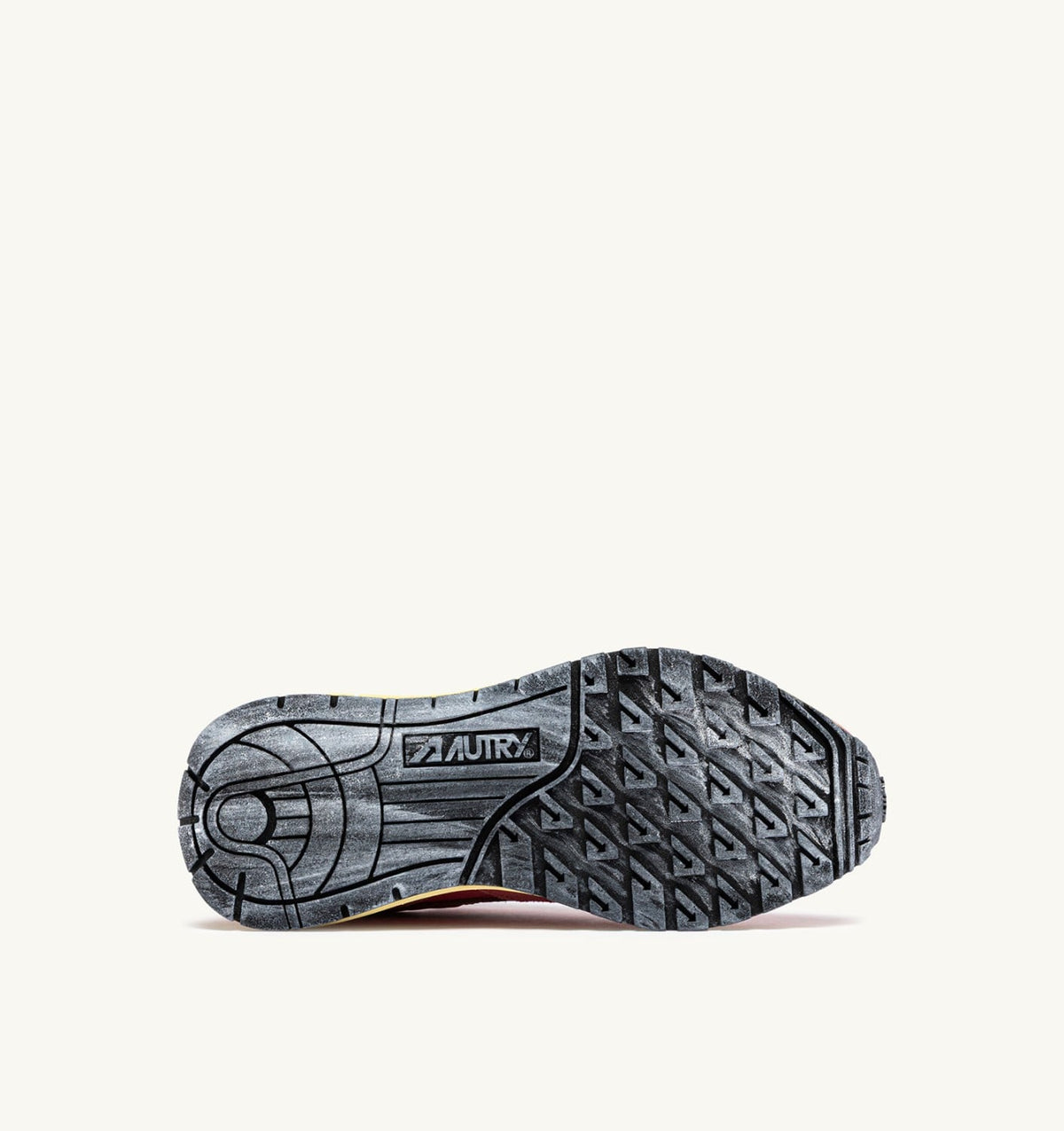 AUTRY REELWIND LOW SNEAKERS IN STRAWBERRY SUGAR AND COCONUT NYLON AND SUEDE