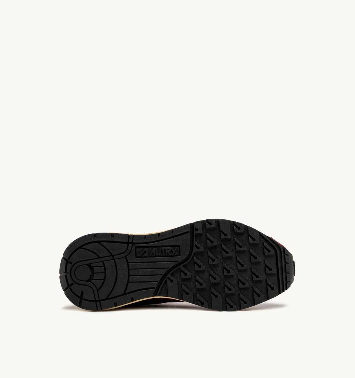 AUTRY REELWIND LOW SNEAKERS IN NYLON SUEDE AND LEATHER COLOR ROUNGE AND CORDOVAN