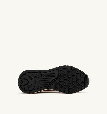 AUTRY REELWIND LOW SNEAKERS IN NYLON SUEDE AND LEATHER COLOR ROSE AND DESERT SAND