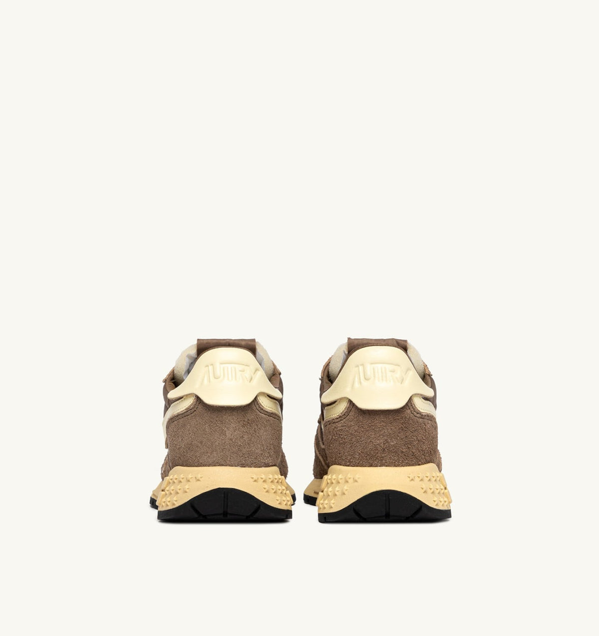 AUTRY REELWIND LOW SNEAKERS IN CROC AND RUTABAGA NYLON AND SUEDE