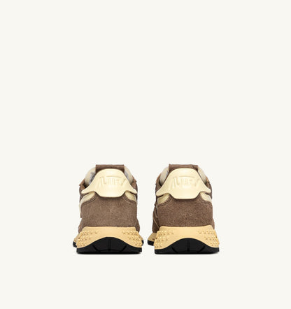 AUTRY REELWIND LOW SNEAKERS IN CROC AND RUTABAGA NYLON AND SUEDE