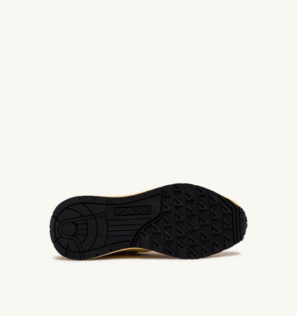 AUTRY REELWIND LOW SNEAKERS IN POPCORN AND VAPOR NYLON AND SUEDE