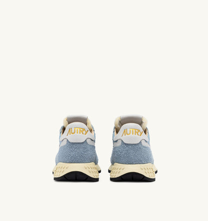 AUTRY REELWIND LOW SNEAKERS IN CELESTIAL BLUE NYLON AND SUEDE