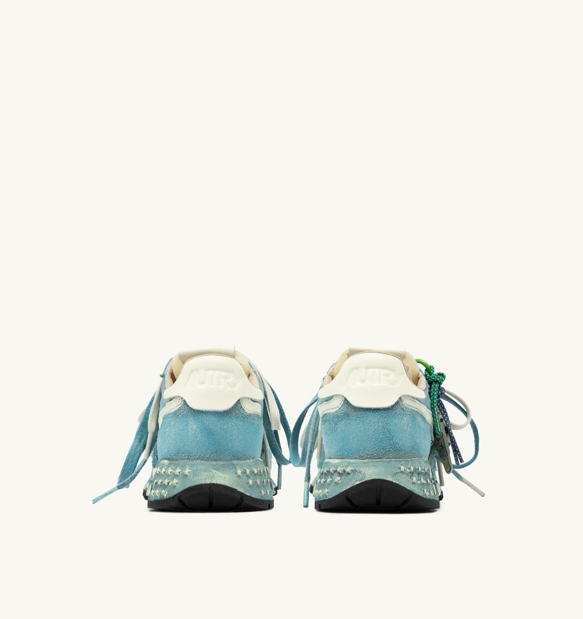 AUTRY REELWIND SUPER VINTAGE SNEAKERS IN WHITE AND SPACE SUEDE AND NYLON