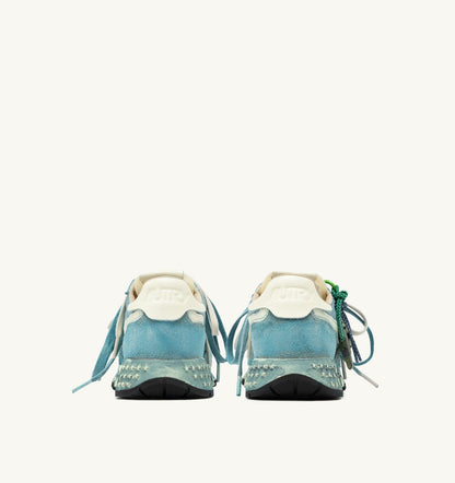 AUTRY REELWIND SUPER VINTAGE SNEAKERS IN WHITE AND SPACE SUEDE AND NYLON