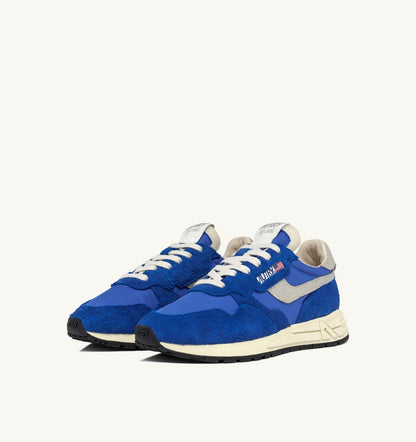 AUTRY REELWIND LOW SNEAKERS IN BLUE NYLON AND SUEDE