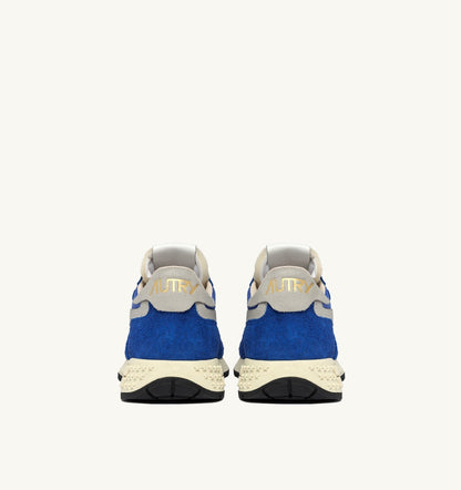 AUTRY REELWIND LOW SNEAKERS IN BLUE NYLON AND SUEDE