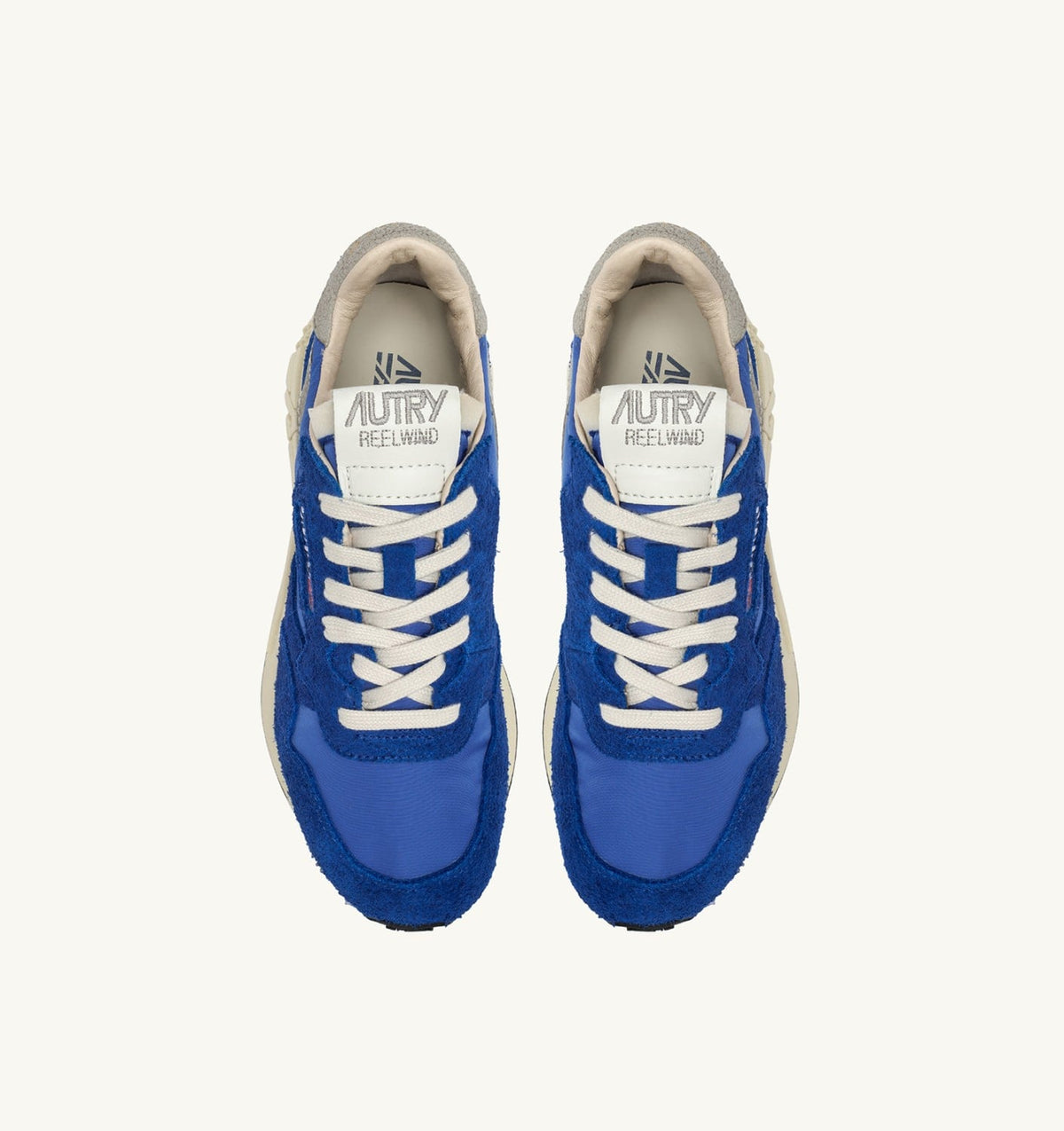 AUTRY REELWIND LOW SNEAKERS IN BLUE NYLON AND SUEDE