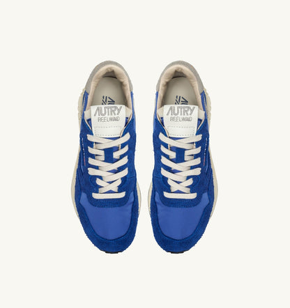 AUTRY REELWIND LOW SNEAKERS IN BLUE NYLON AND SUEDE