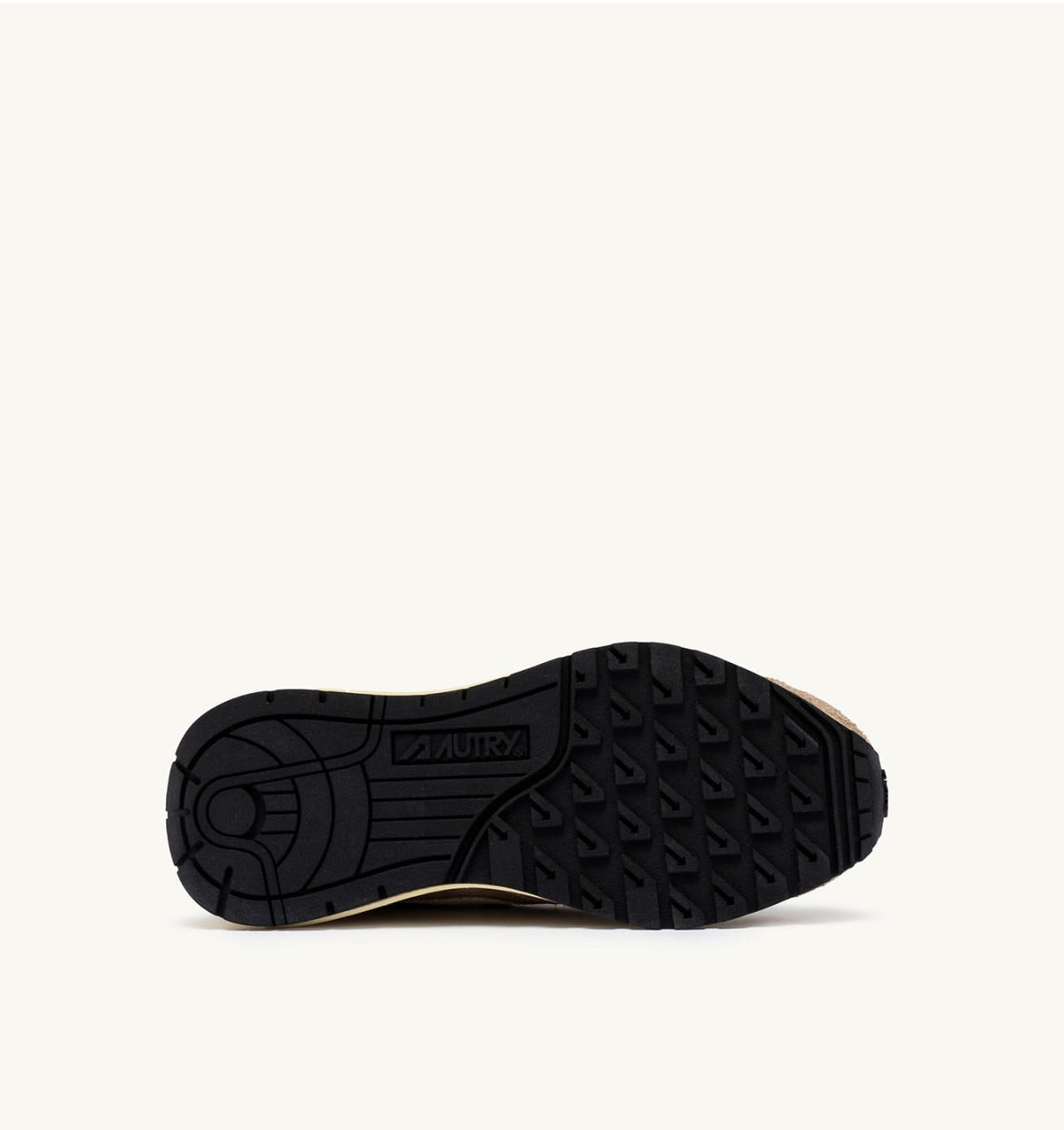 AUTRY REELWIND LOW SNEAKERS IN PEPPER AND WHITE NYLON AND SUEDE