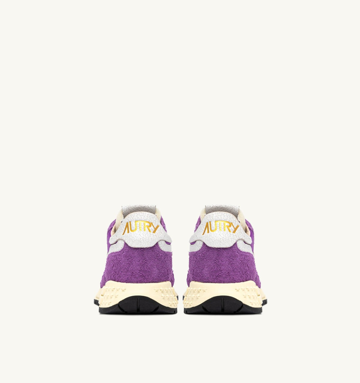 AUTRY REELWIND LOW SNEAKERS IN WHITE AND DEWBERRY NYLON AND SUEDE