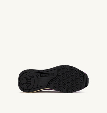 AUTRY REELWIND LOW SNEAKERS IN WHITE AND DEWBERRY NYLON AND SUEDE