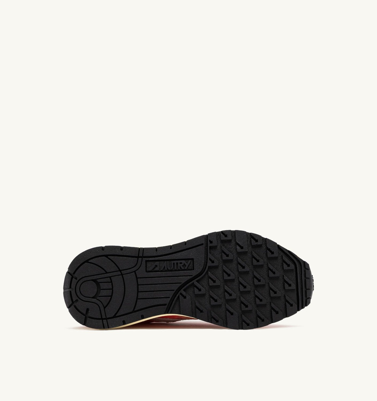 AUTRY REELWIND LOW SNEAKERS IN WHITE AND PEACH PINK NYLON AND SUEDE