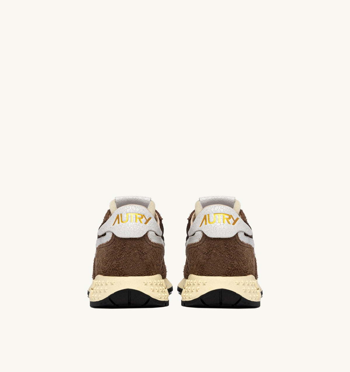 AUTRY REELWIND LOW SNEAKERS IN WHITE AND TUNDRA NYLON AND SUEDE