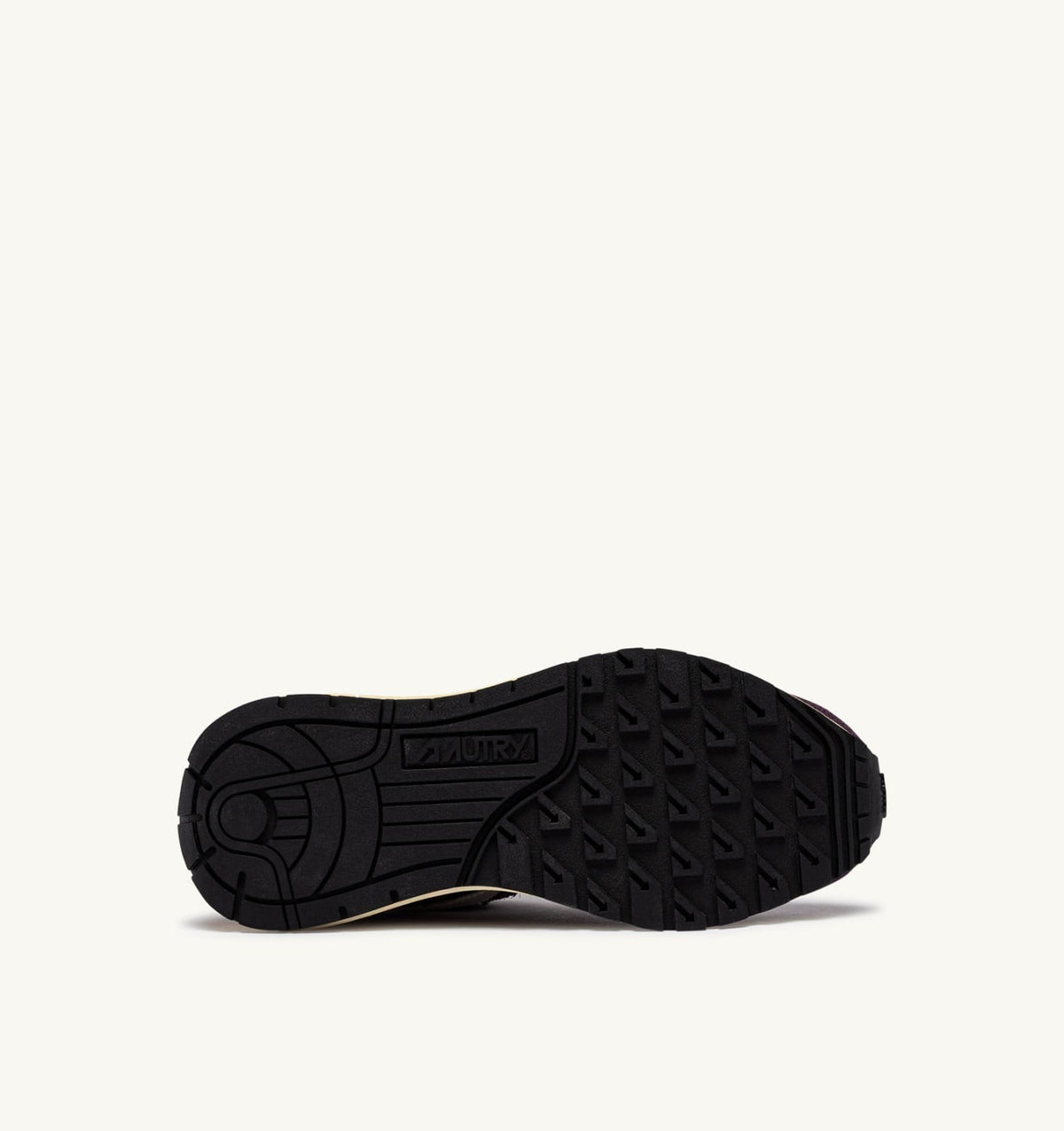 AUTRY REELWIND LOW SNEAKERS IN WHITE AND WINTER BLOOM NYLON AND SUEDE