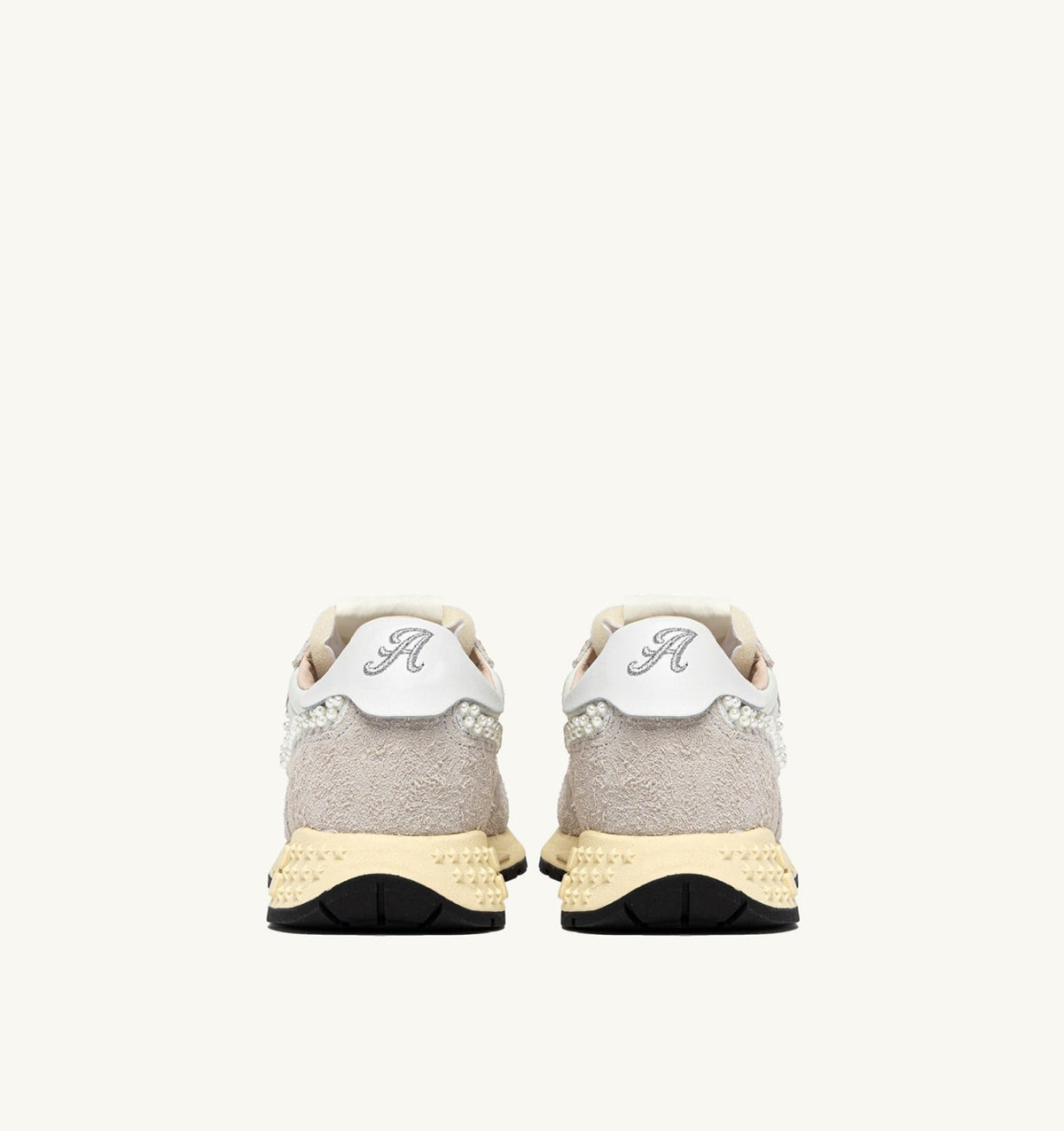 AUTRY REELWIND LOW SNEAKERS IN WHITE NYLON AND SUEDE