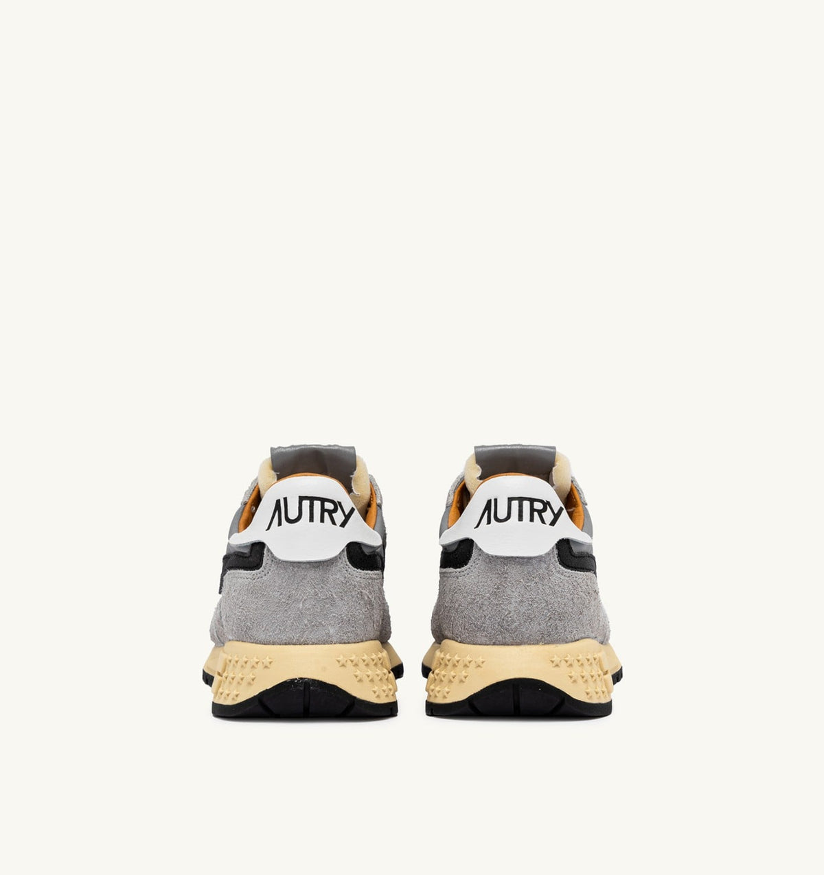 AUTRY REELWIND LOW SNEAKERS IN SAND SUEDE AND REFLECTIVE NYLON