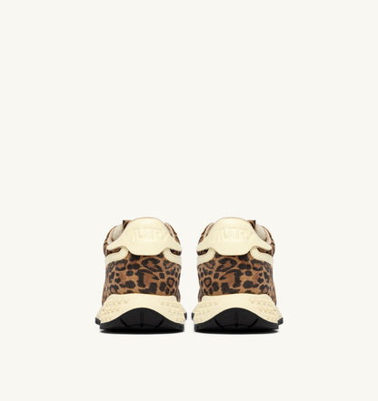 AUTRY REELWIND LOW SNEAKERS IN LEOPARD SUEDE AND RUTABAGA LEATHER