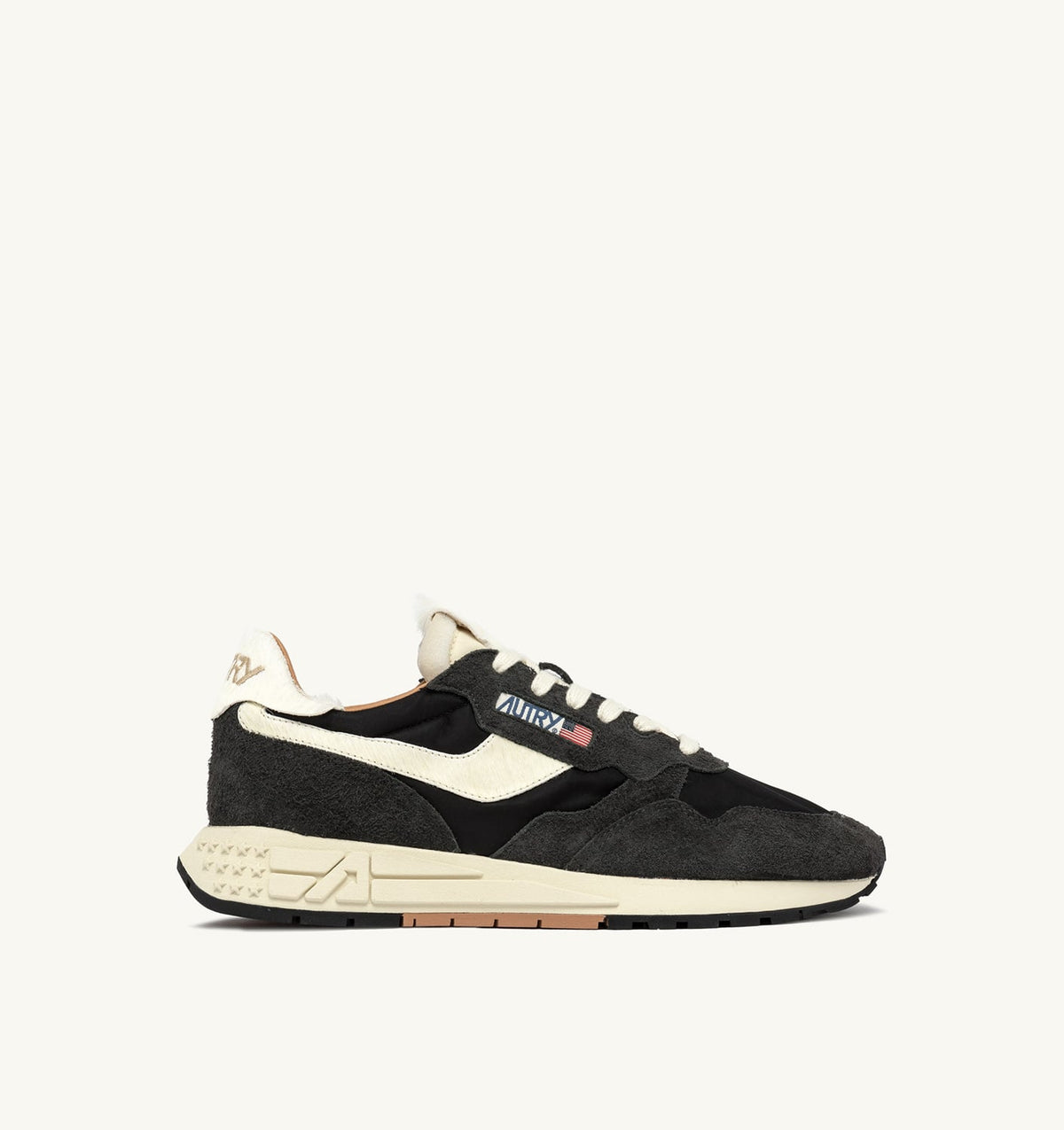 AUTRY REELWIND LOW SNEAKERS IN PEAT AND NUT SUEDE AND NYLON