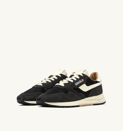 AUTRY REELWIND LOW SNEAKERS IN PEAT AND NUT SUEDE AND NYLON