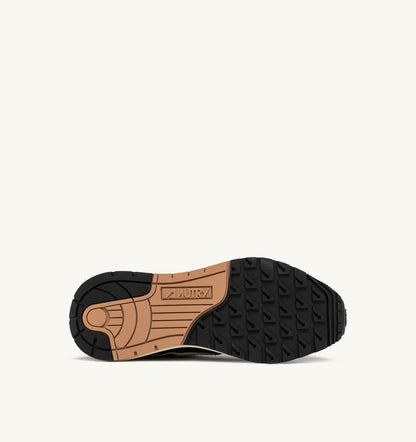 AUTRY REELWIND LOW SNEAKERS IN PEAT AND NUT SUEDE AND NYLON