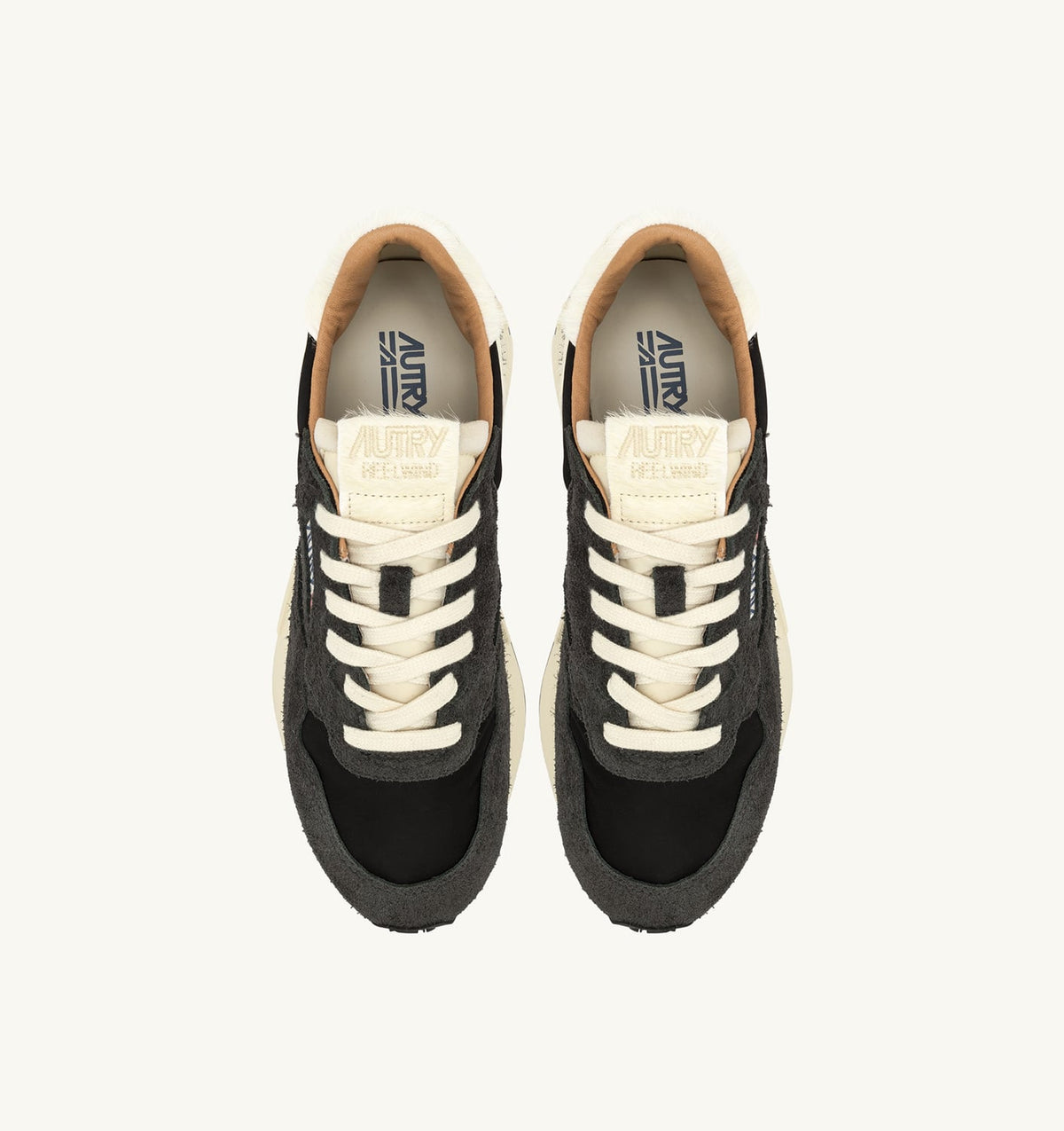 AUTRY REELWIND LOW SNEAKERS IN PEAT AND NUT SUEDE AND NYLON