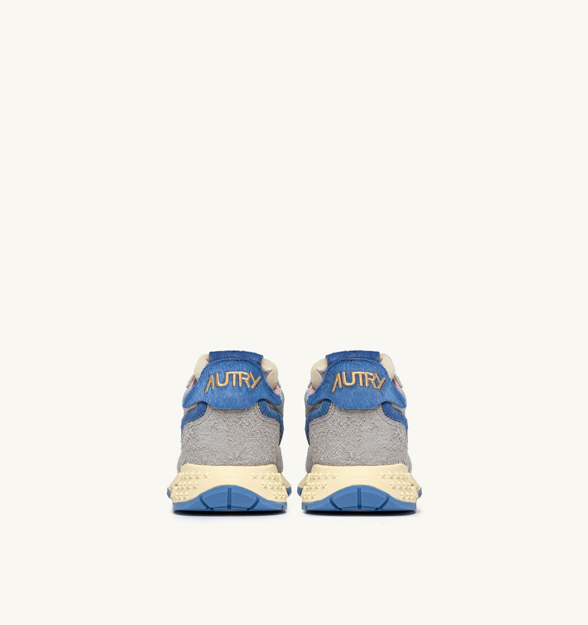 AUTRY REELWIND LOW SNEAKERS IN NYLON AND SUEDE COLOR VAPOR AND DELLA ROBBIA BLUE
