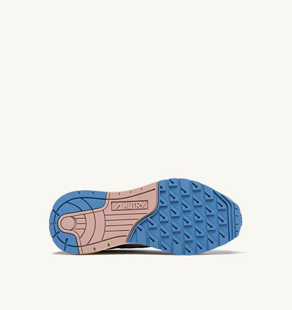 AUTRY REELWIND LOW SNEAKERS IN NYLON AND SUEDE COLOR VAPOR AND DELLA ROBBIA BLUE