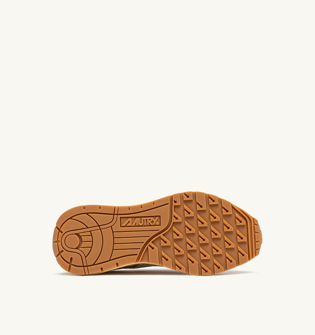 AUTRY REELWIND LOW SNEAKERS IN NYLON AND SUEDE COLOR ECRU AND ROCK