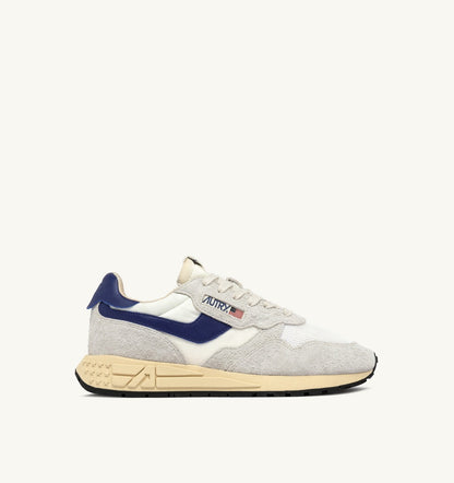 AUTRY REELWIND LOW SNEAKERS IN NYLON AND SUEDE COLOR WHITE AND LIMOGES