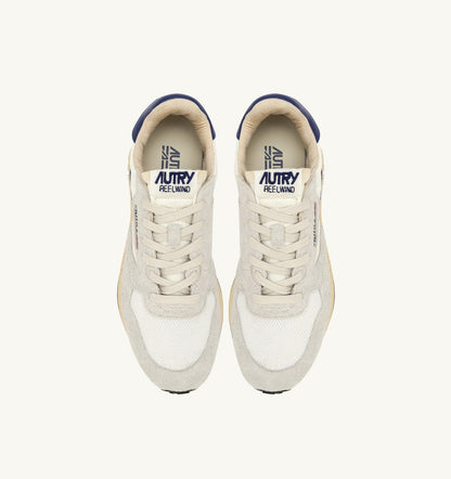 AUTRY REELWIND LOW SNEAKERS IN NYLON AND SUEDE COLOR WHITE AND LIMOGES