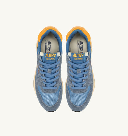 AUTRY REELWIND LOW SNEAKERS IN NYLON AND SUEDE COLOR CENBLE AND GOLD FUSION