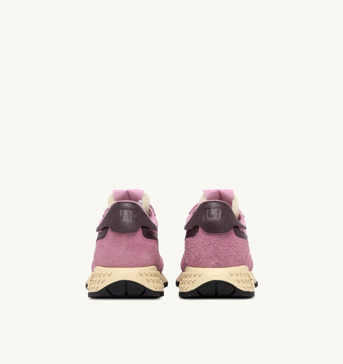 AUTRY REELWIND LOW SNEAKERS IN ROSEATE AND ROSE SUEDE AND NYLON