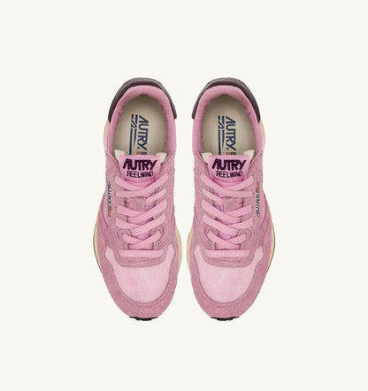 AUTRY REELWIND LOW SNEAKERS IN ROSEATE AND ROSE SUEDE AND NYLON