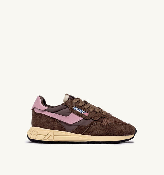 AUTRY REELWIND LOW SNEAKERS IN NYLON SUEDE AND LEATHER COLOR PLUGH AND ZEPHYR