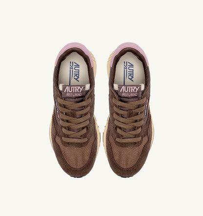 AUTRY REELWIND LOW SNEAKERS IN NYLON SUEDE AND LEATHER COLOR PLUGH AND ZEPHYR