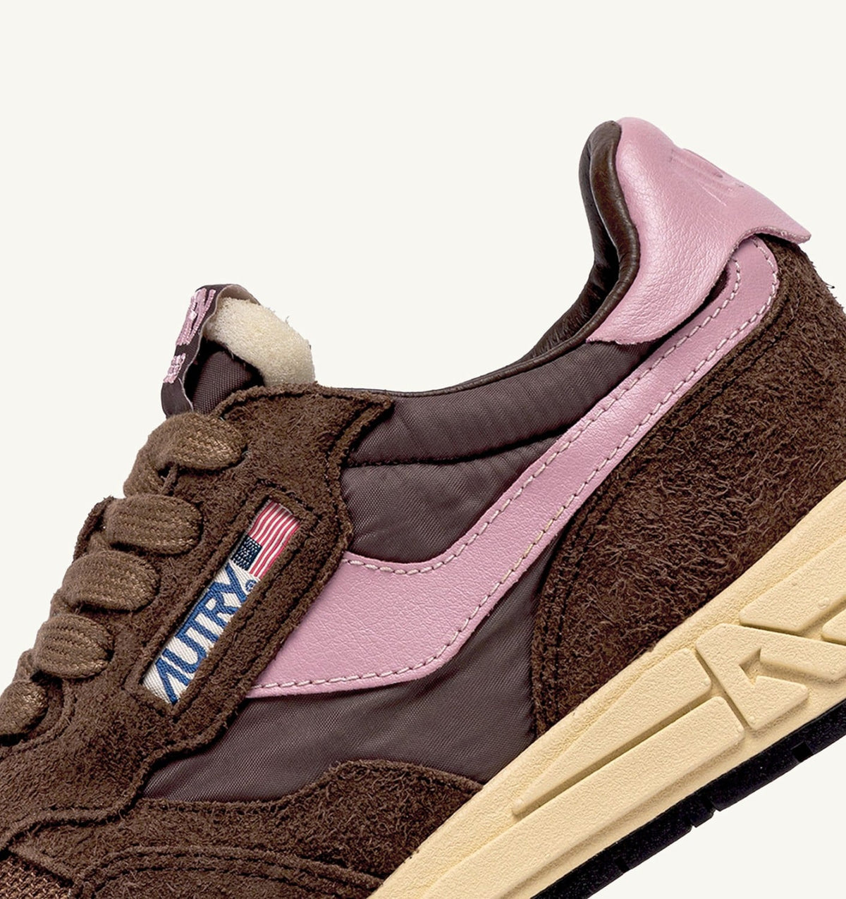 AUTRY REELWIND LOW SNEAKERS IN NYLON SUEDE AND LEATHER COLOR PLUGH AND ZEPHYR