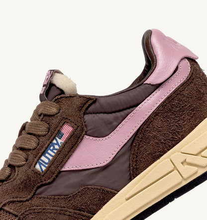 AUTRY REELWIND LOW SNEAKERS IN NYLON SUEDE AND LEATHER COLOR PLUGH AND ZEPHYR