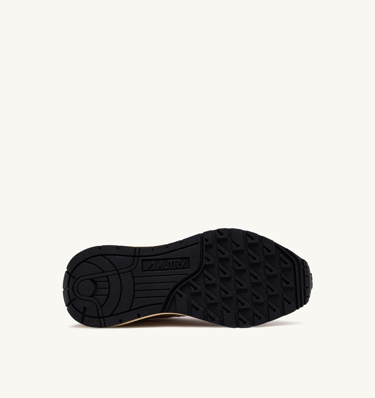 AUTRY REELWIND LOW SNEAKERS IN NYLON SUEDE AND LEATHER COLOR ECRU AND PLATINUM