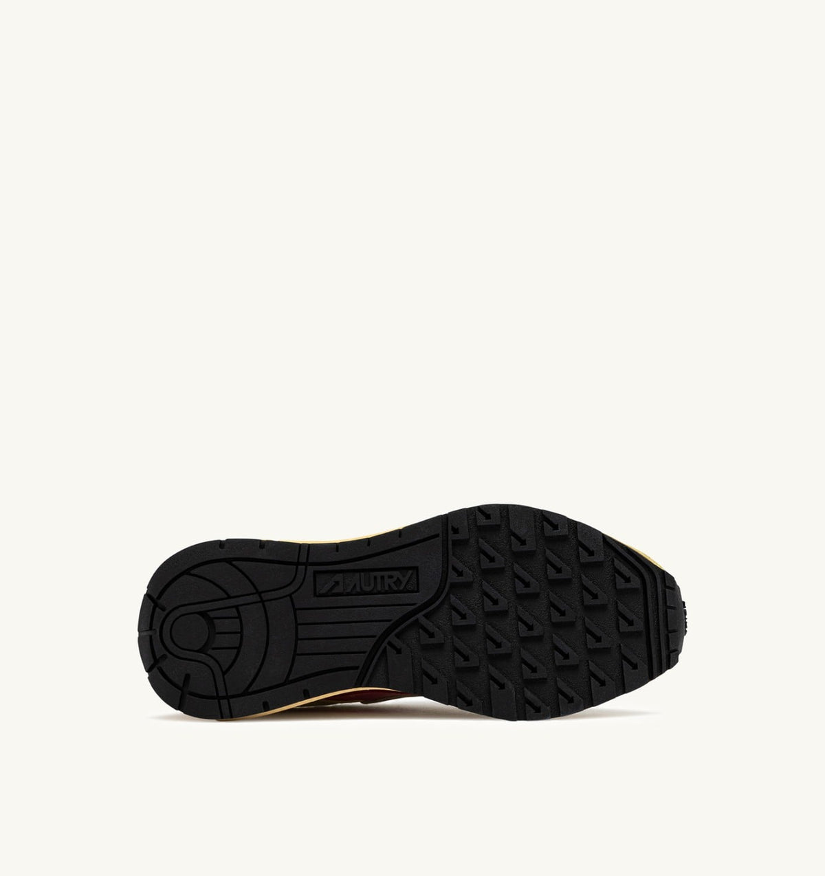 AUTRY REELWIND LOW SNEAKERS IN STRAW AND CHATEAU ROSE NYLON AND SUEDE