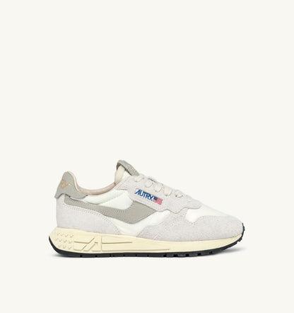 AUTRY REELWIND LOW SNEAKERS IN BEIGE NYLON AND SUEDE