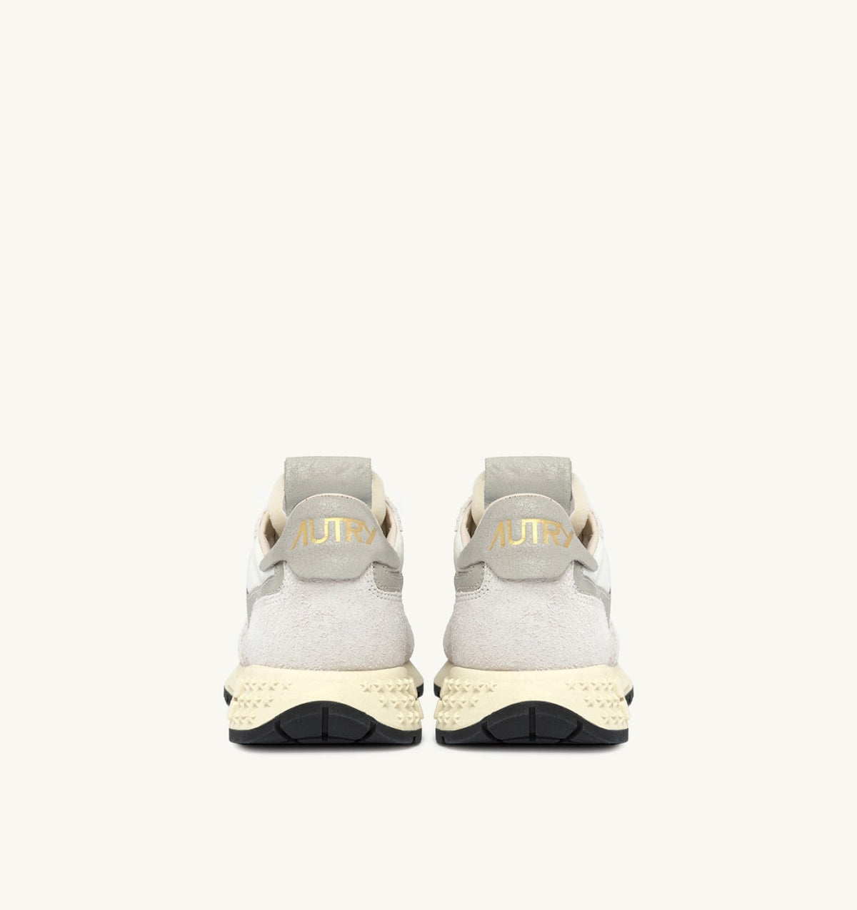 AUTRY REELWIND LOW SNEAKERS IN BEIGE NYLON AND SUEDE