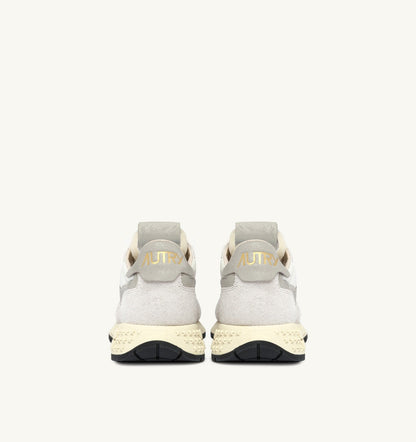 AUTRY REELWIND LOW SNEAKERS IN BEIGE NYLON AND SUEDE